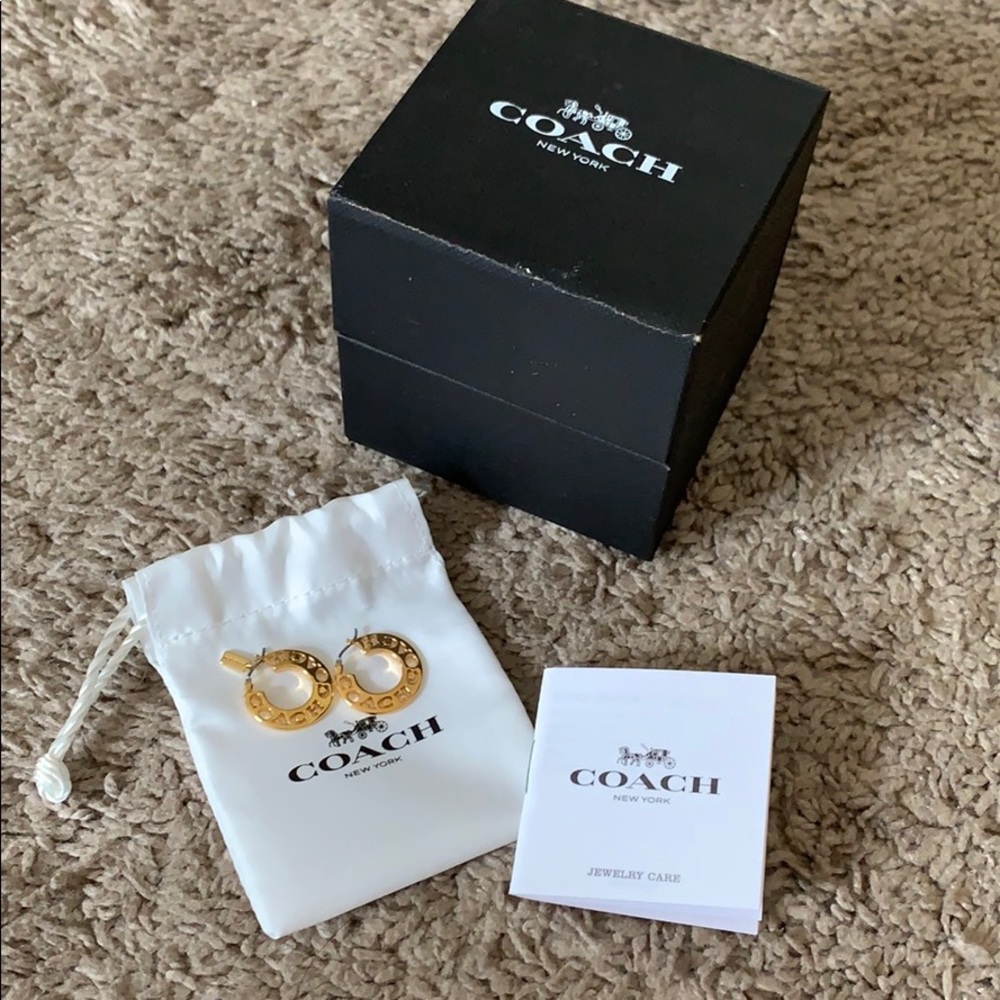 Small gold hoop earrings